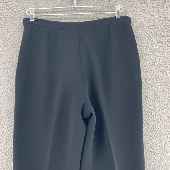 Kasper Pants Womens 8 Petite Black Straight Formal Everyday Office Career Work - Picture 4 of 11